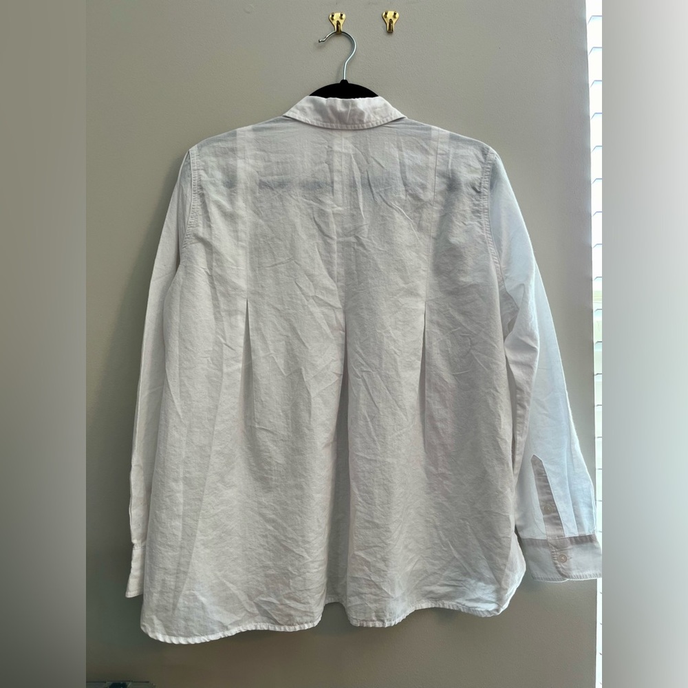 Madewell Medium White Button Down Long-Sleeve Shi… - image 2